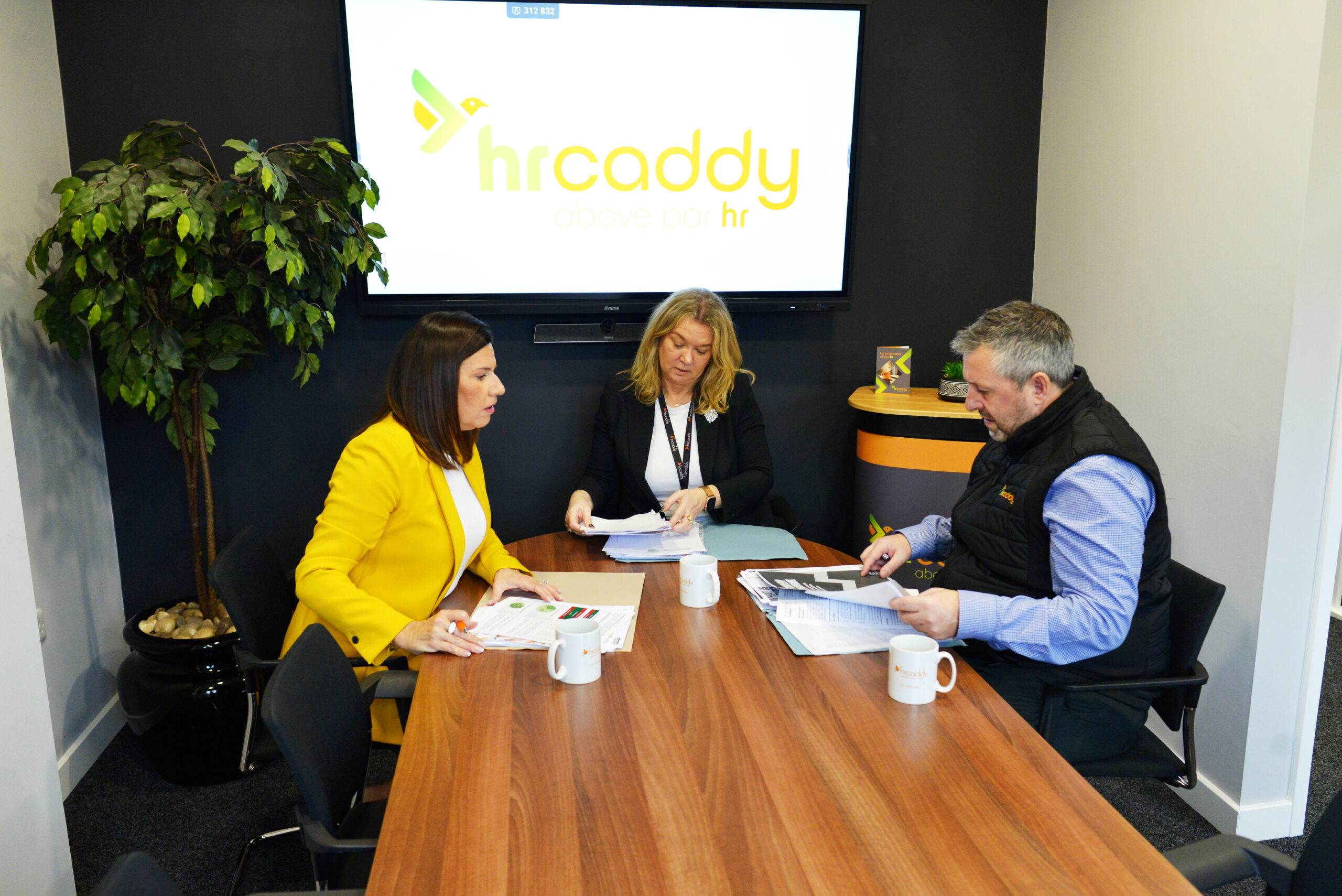 hr-caddy-consultancy HR Caddy offering support to client in meeting room